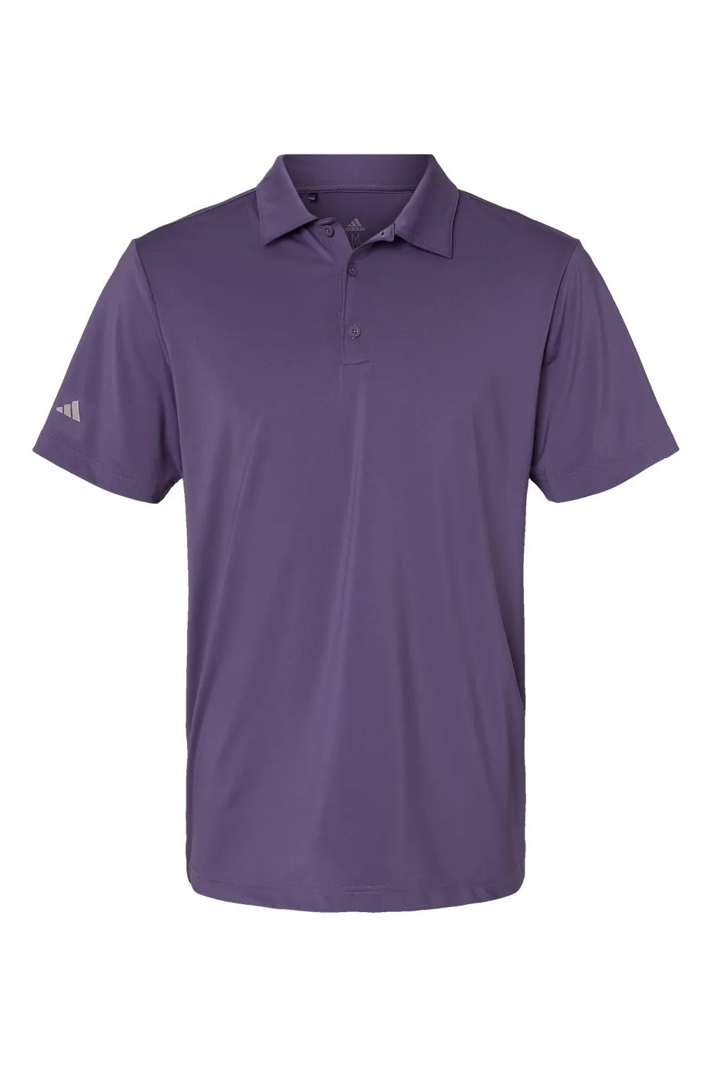 Adidas Mens Ultimate Moisture Wicking Short Sleeve Polo Shirt - Tech Purple