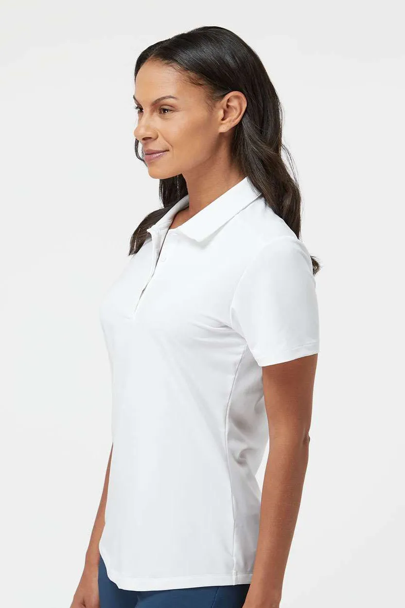 Adidas Womens Ultimate Moisture Wicking Short Sleeve Polo Shirt - White