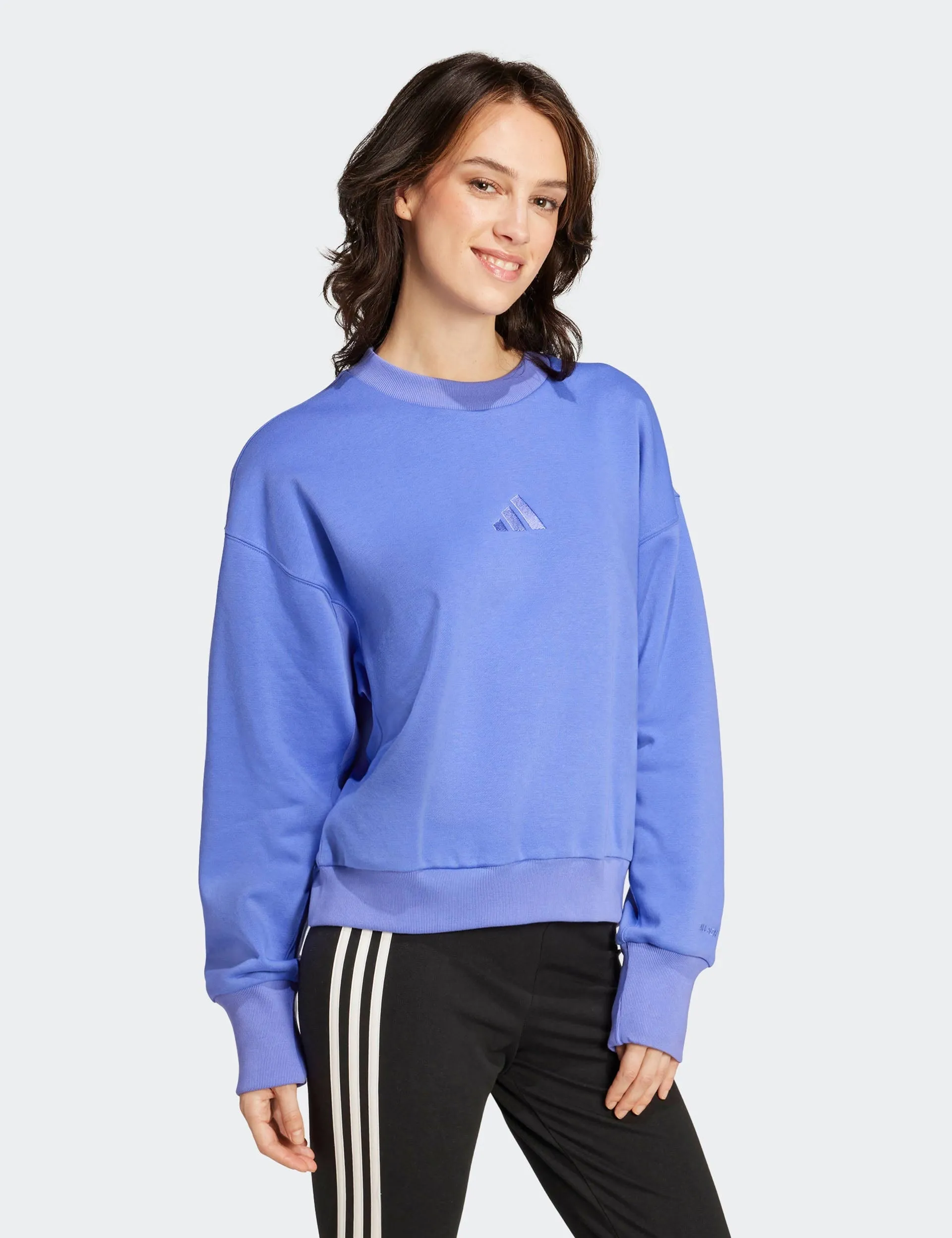 ALL SZN Fleece Loose Sweatshirt - Semi Cobalt Blue