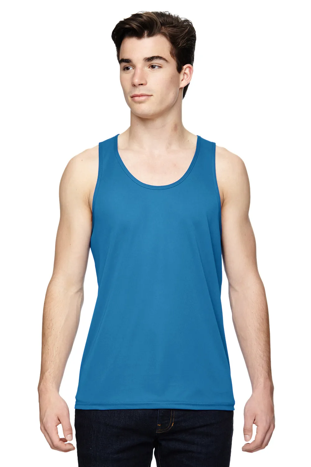 Augusta Sportswear Mens Training Moisture Wicking Tank Top - Columbia Blue