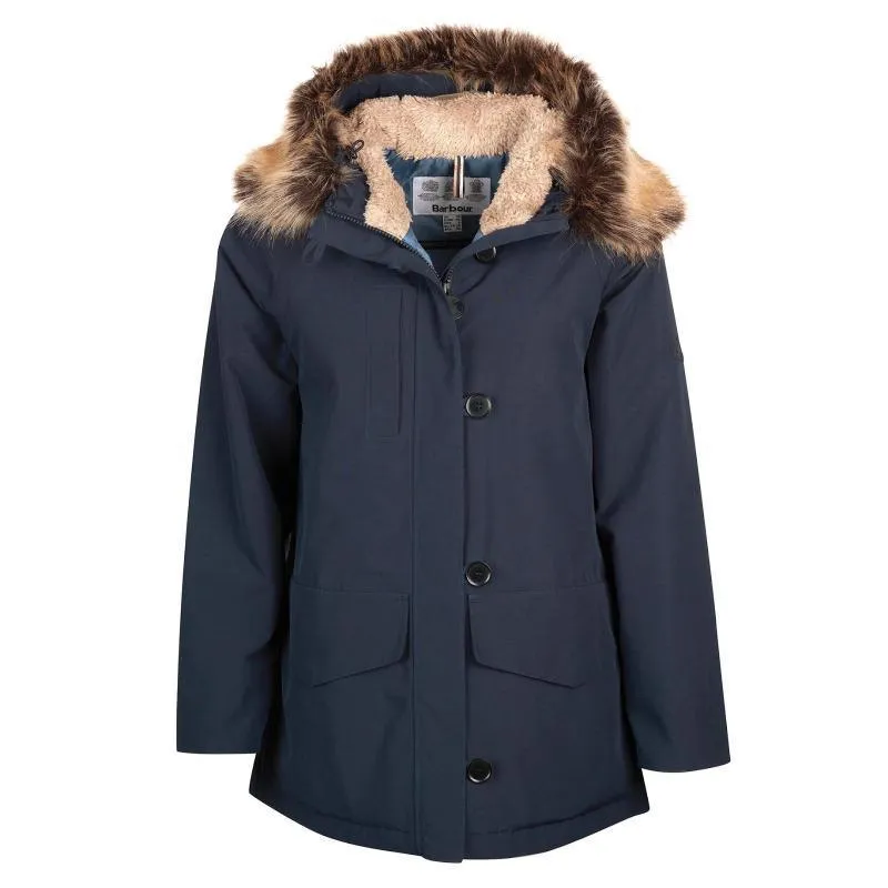 Barbour Warkworth Ladies Waterproof Jacket - Navy/Dark Chambray