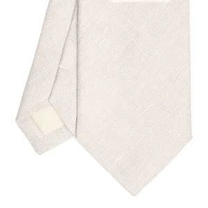 BEIGE SARTORIAL LINEN TIE