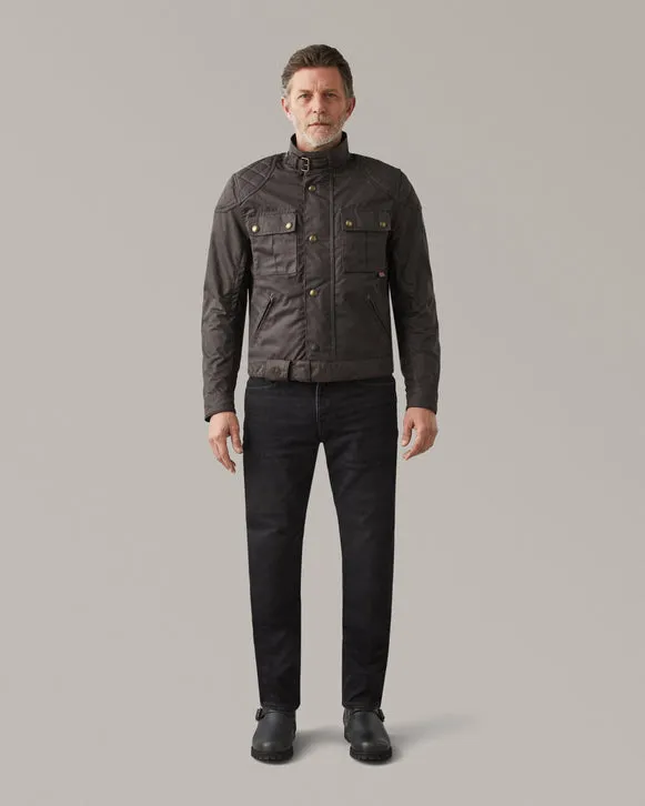 BELSTAFF BROOKLANDS ULTRACORE WAXED COTTON JACKET - MAHOGANY