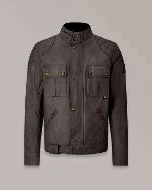 BELSTAFF BROOKLANDS ULTRACORE WAXED COTTON JACKET - MAHOGANY