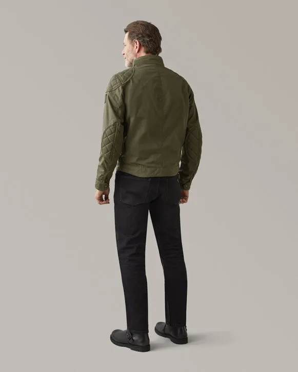 BELSTAFF BROOKLANDS ULTRACORE WAXED COTTON JACKET - OLIVE