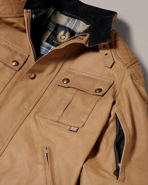 BELSTAFF BROOKLANDS ULTRACORE WAXED COTTON JACKET - SAND