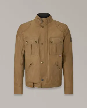 BELSTAFF BROOKLANDS ULTRACORE WAXED COTTON JACKET - SAND