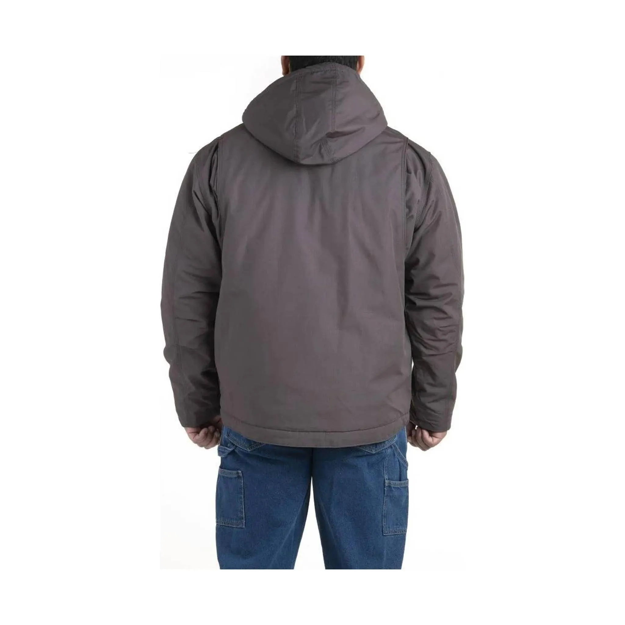 Berne Men's Heritage Duck Hooded Work Jacket - Slate