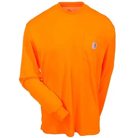 Carhartt Men's Force Color Enhanced Long-Sleeve T-Shirt | Brite Orange