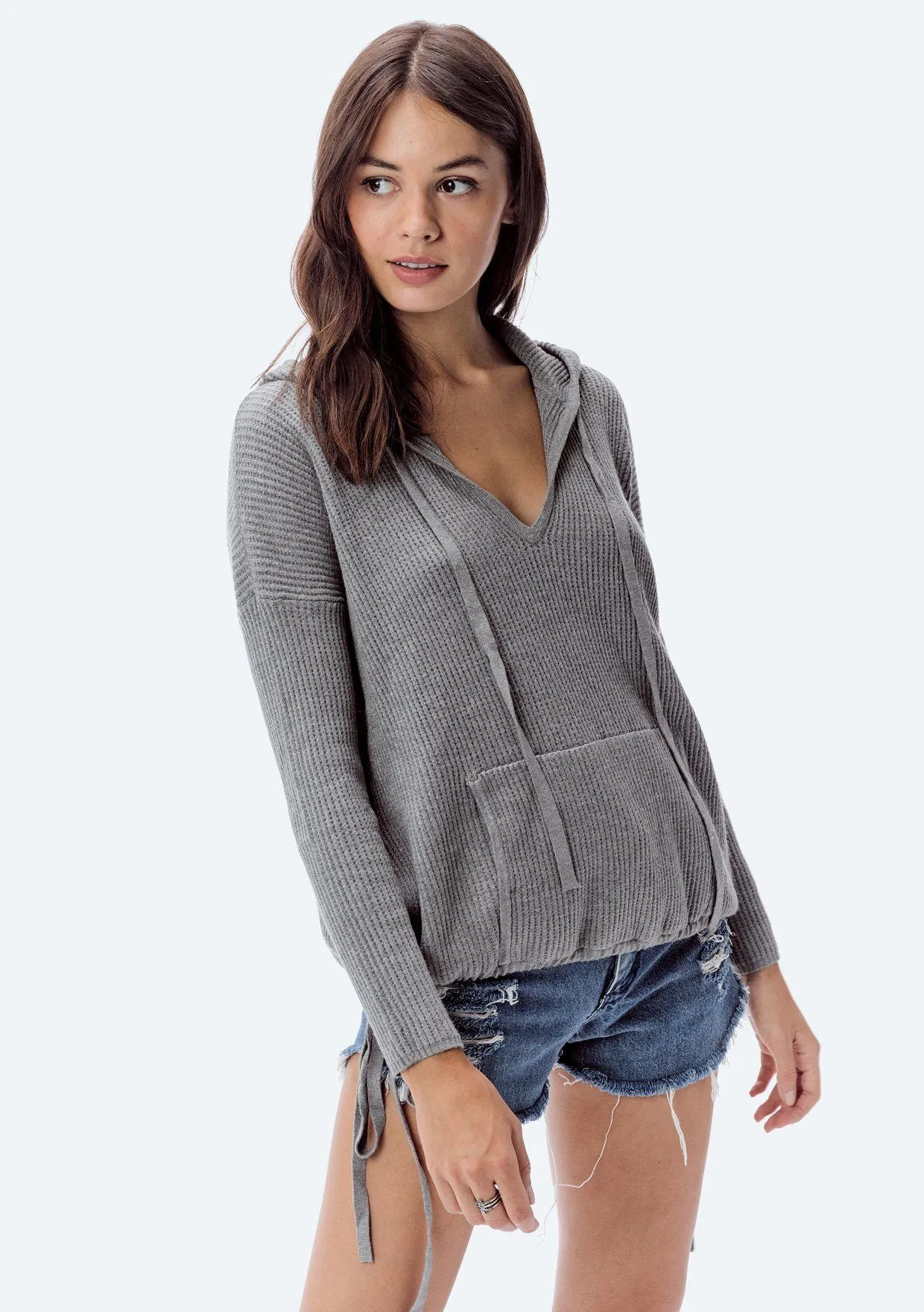 Chloe Waffle Knit Hoodie