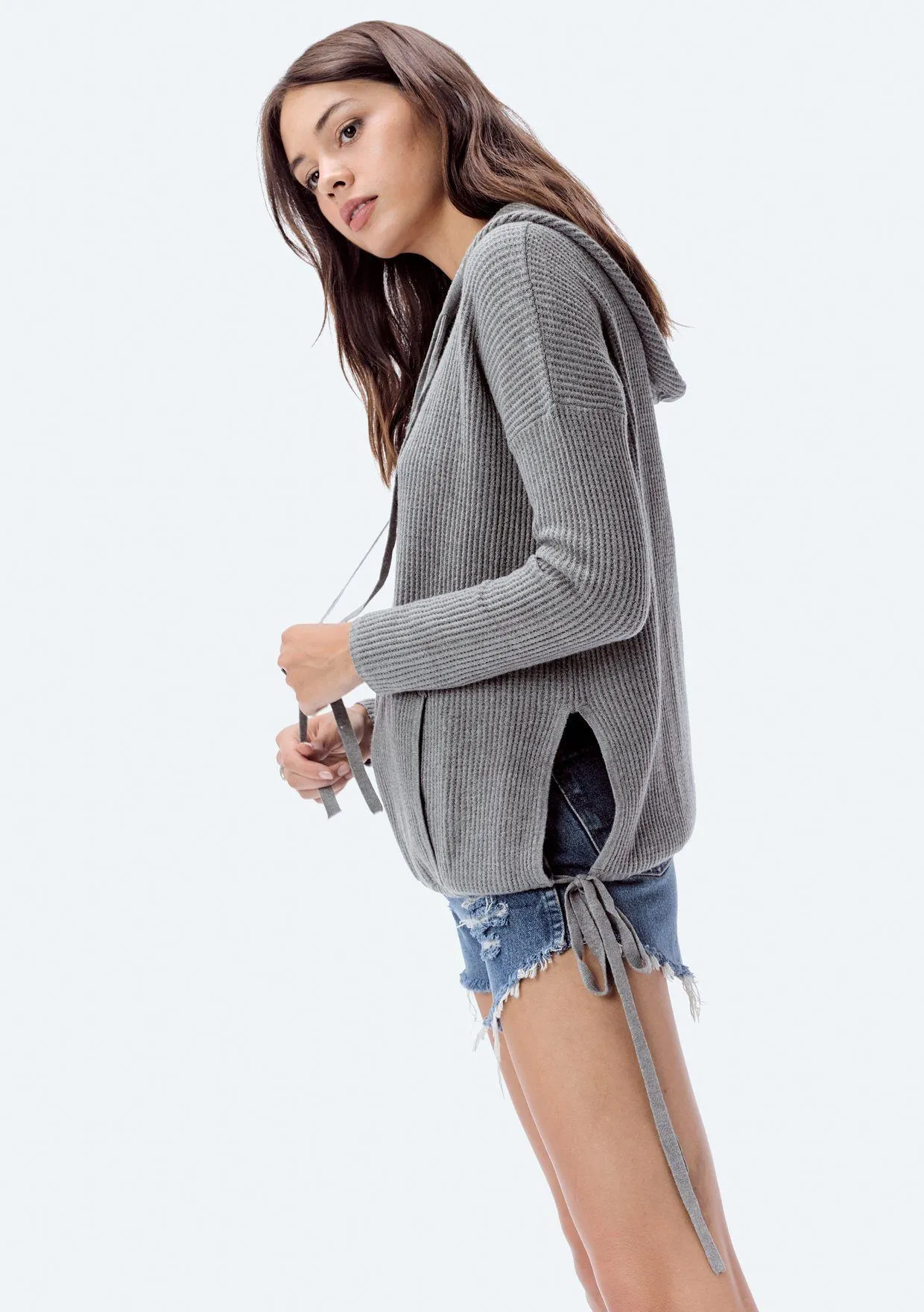 Chloe Waffle Knit Hoodie