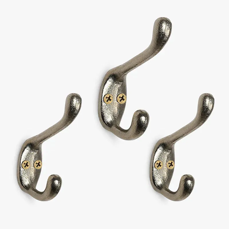 Classic Silver Hooks | Set Of 3