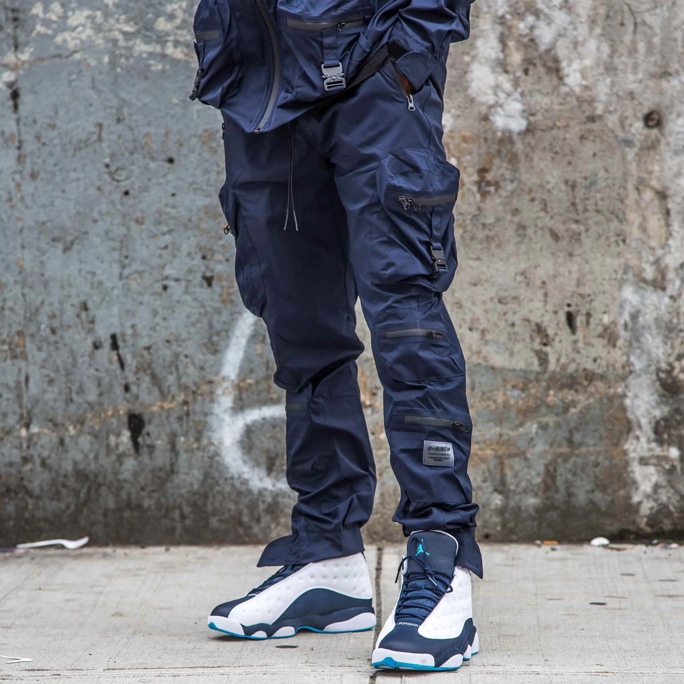 Combat Nylon Pant Iridescent Navy