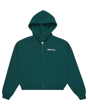 Court Zip Hoodie in Pineneedle