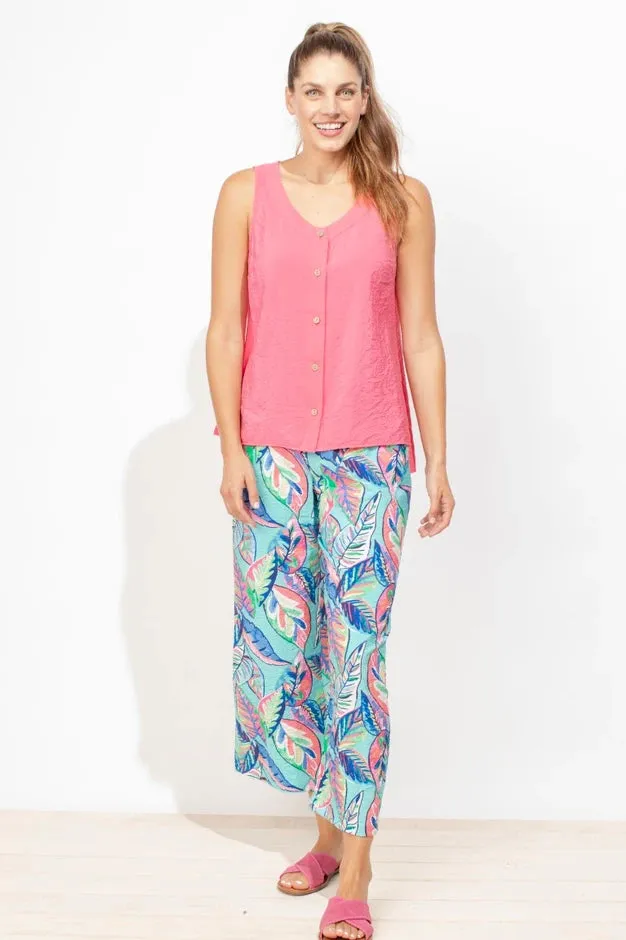 Crinkle Rayon Easy Pant by Escape