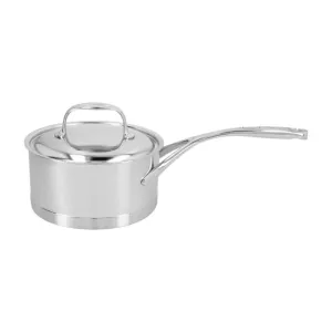 Demeyere 1005220 Atlantis 1.6-qt Stainless Steel Saucepan with Solid Metal Handle