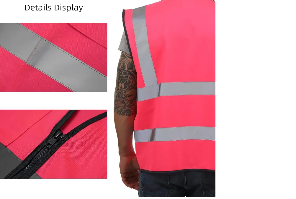 Dib Safety Reflective Vest - Pink