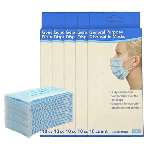 Disposable Face Mask 3ply 10pc (Blue)