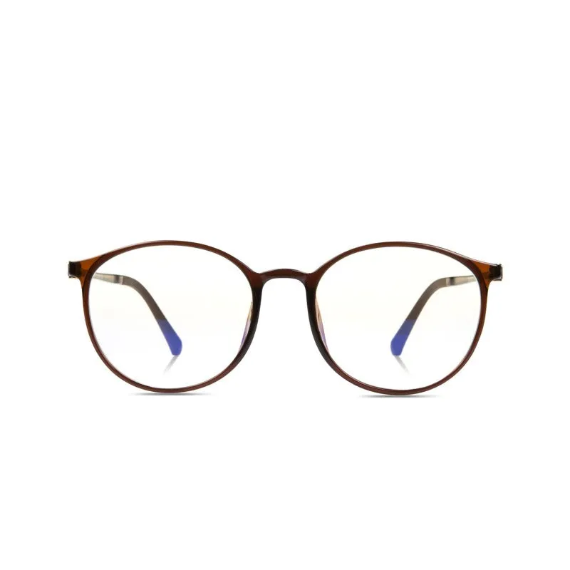 DUCO Blue Light Blocking Glasses Computer Round Eyeglasses Frame Non prescription Glasses 5211