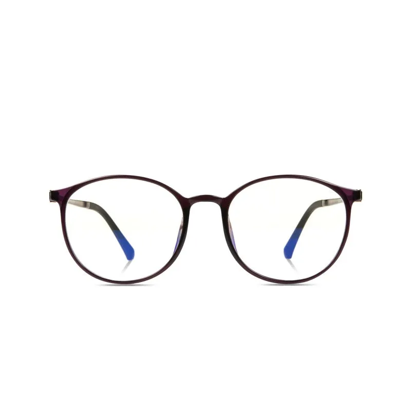 DUCO Blue Light Blocking Glasses Computer Round Eyeglasses Frame Non prescription Glasses 5211