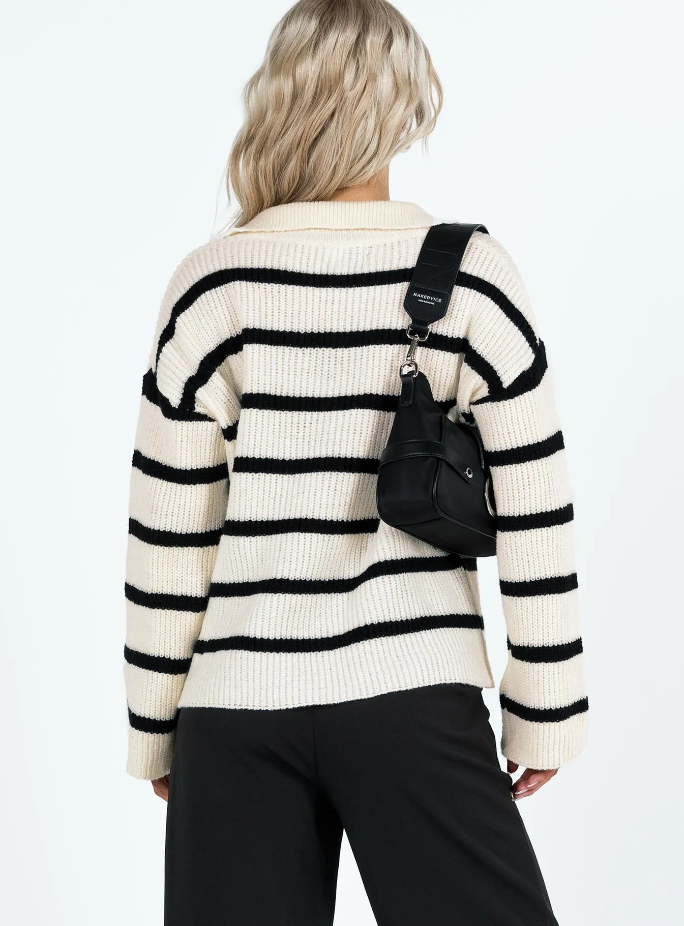 Forte Knit Sweater Black / Cream