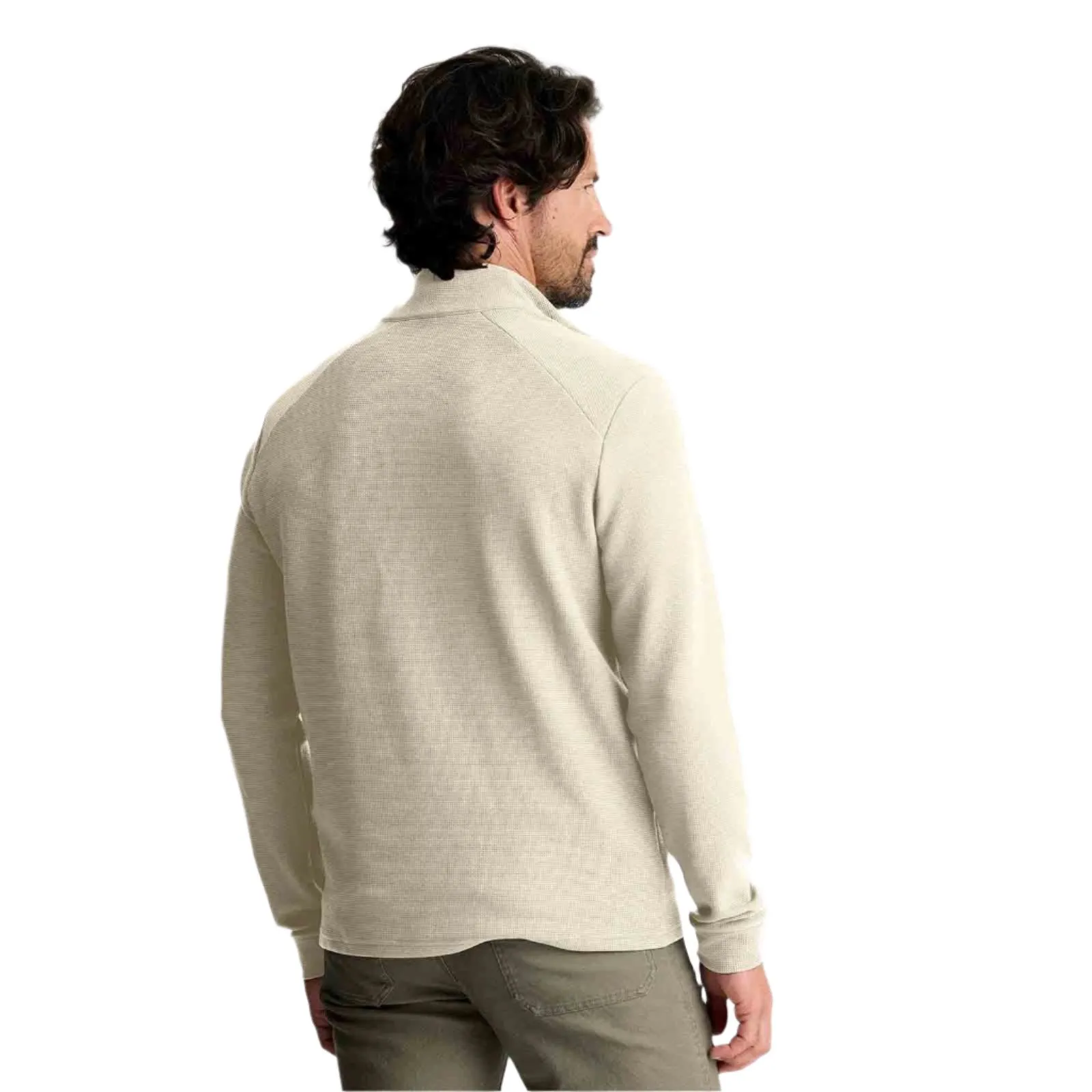 Free Fly Men's Waffle Quarter Zip Pullover