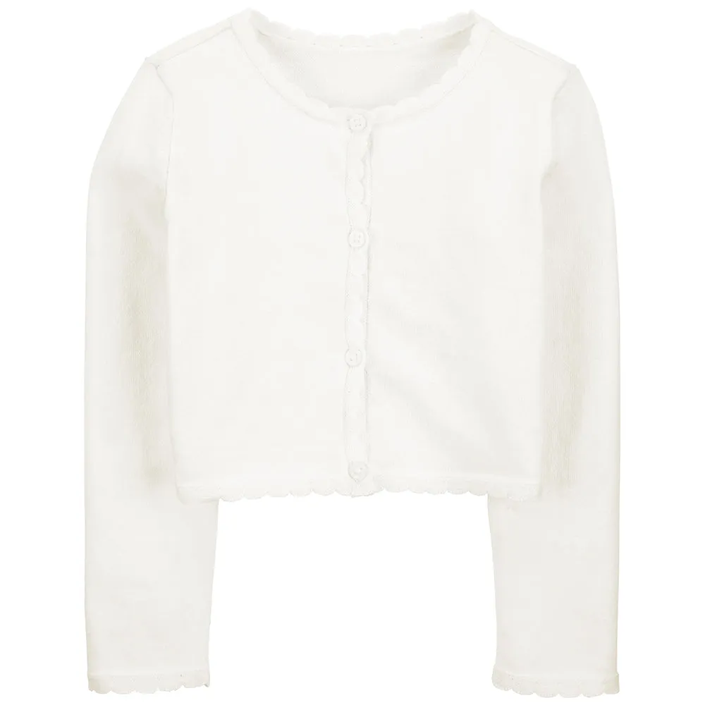 Girls' Button-Front Cardigan