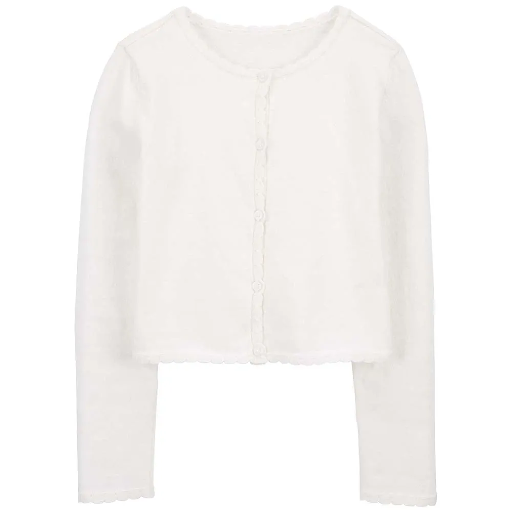 Girls' Button-Front Cardigan