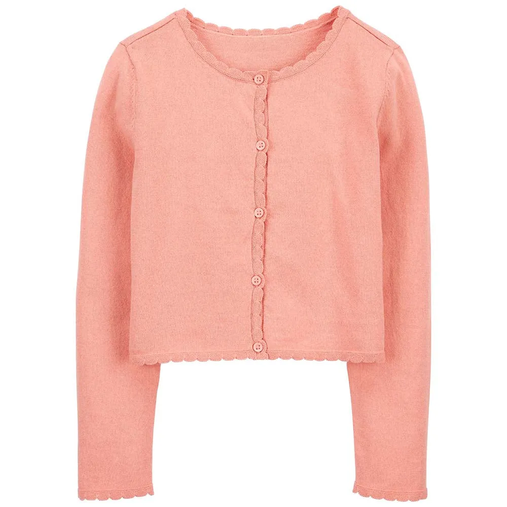 Girls' Button-Front Cardigan