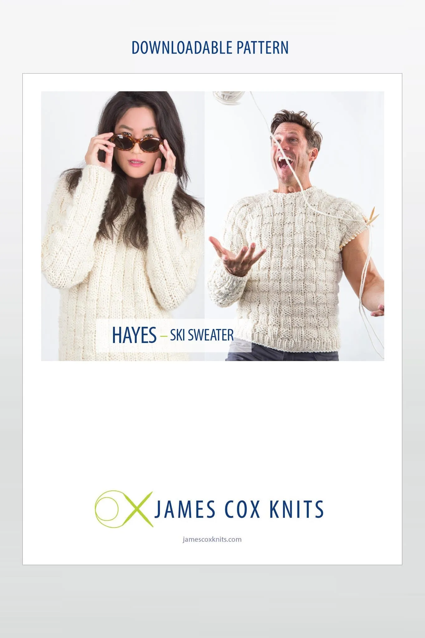 Hayes Ski Sweater Designer Knitting Pattern