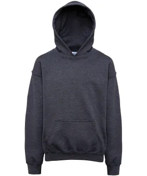 Heavy Blend youth hooded sweatshirt | Dark Heather