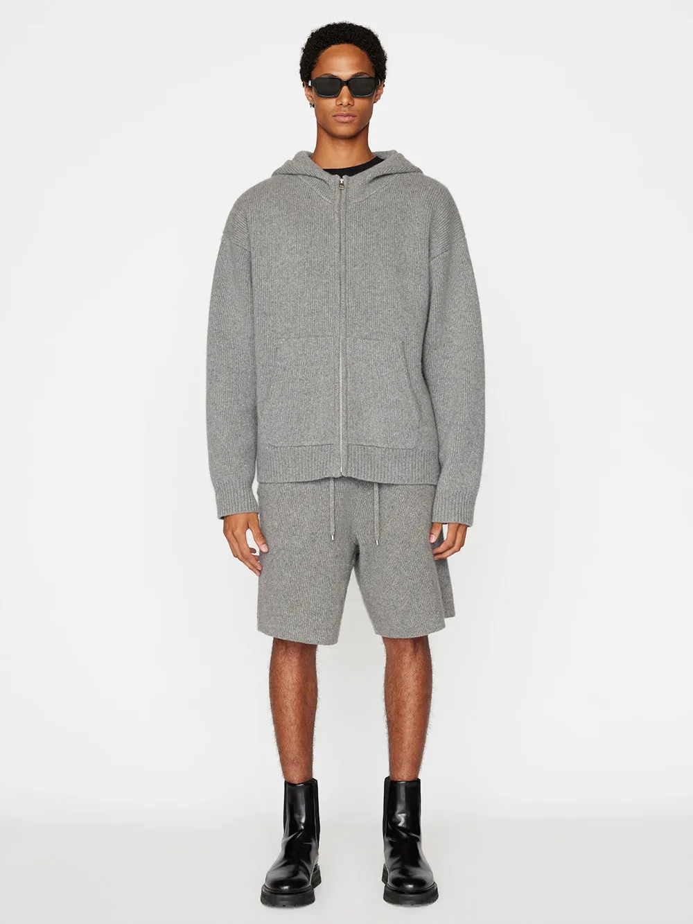 Heavyweight Cashmere Short -- Warm Grey