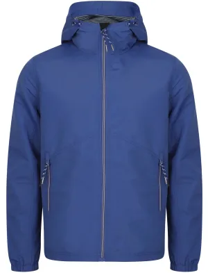 Hull Hooded Windbreaker Jacket In Blue - Tokyo Laundry