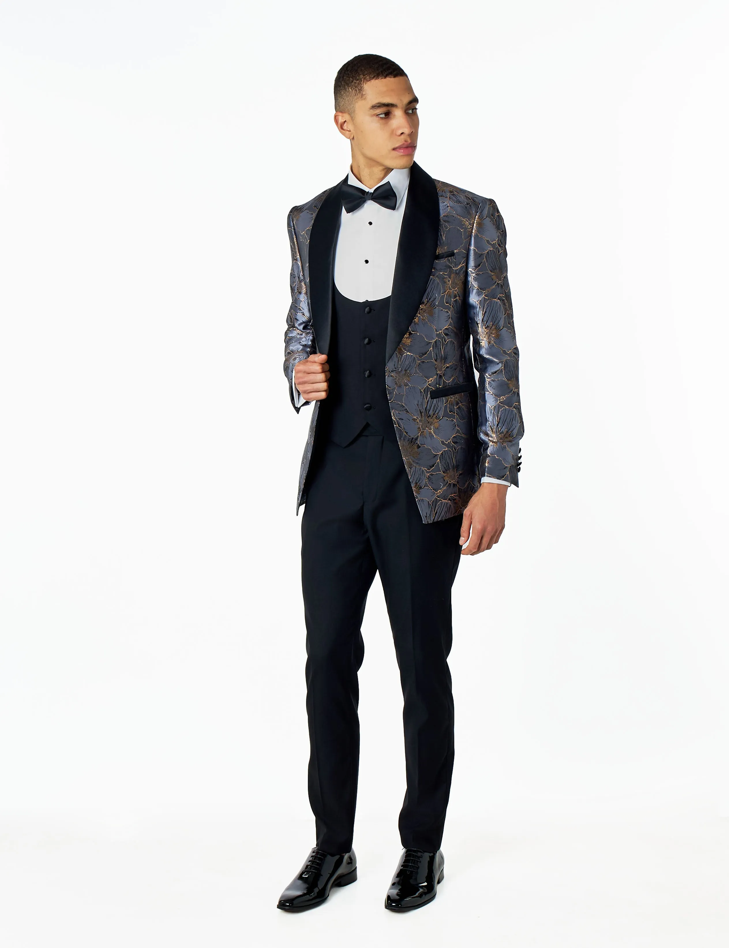 JASON – FORMAL FLORAL PRINTED WEDDING 3 PIECE SUIT