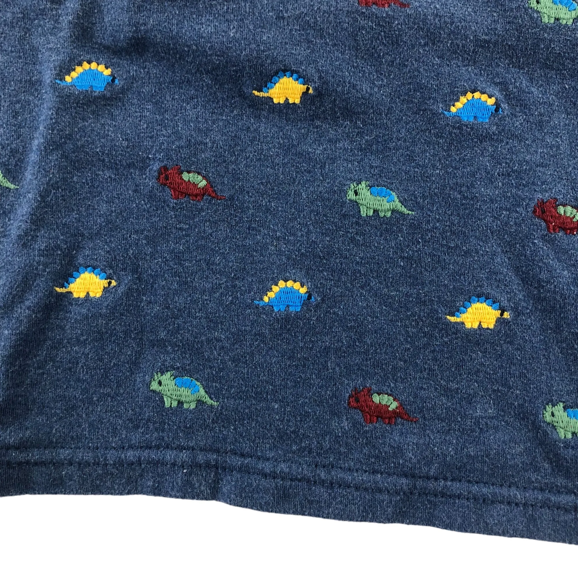 Jojo Maman Bebe polo shirt 5-6 years navy dinosaur embroidered cotton