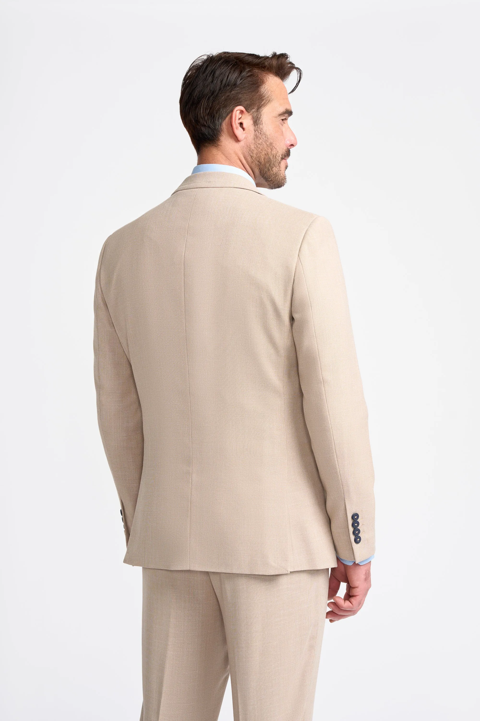 Miami Beige Three Piece Suit