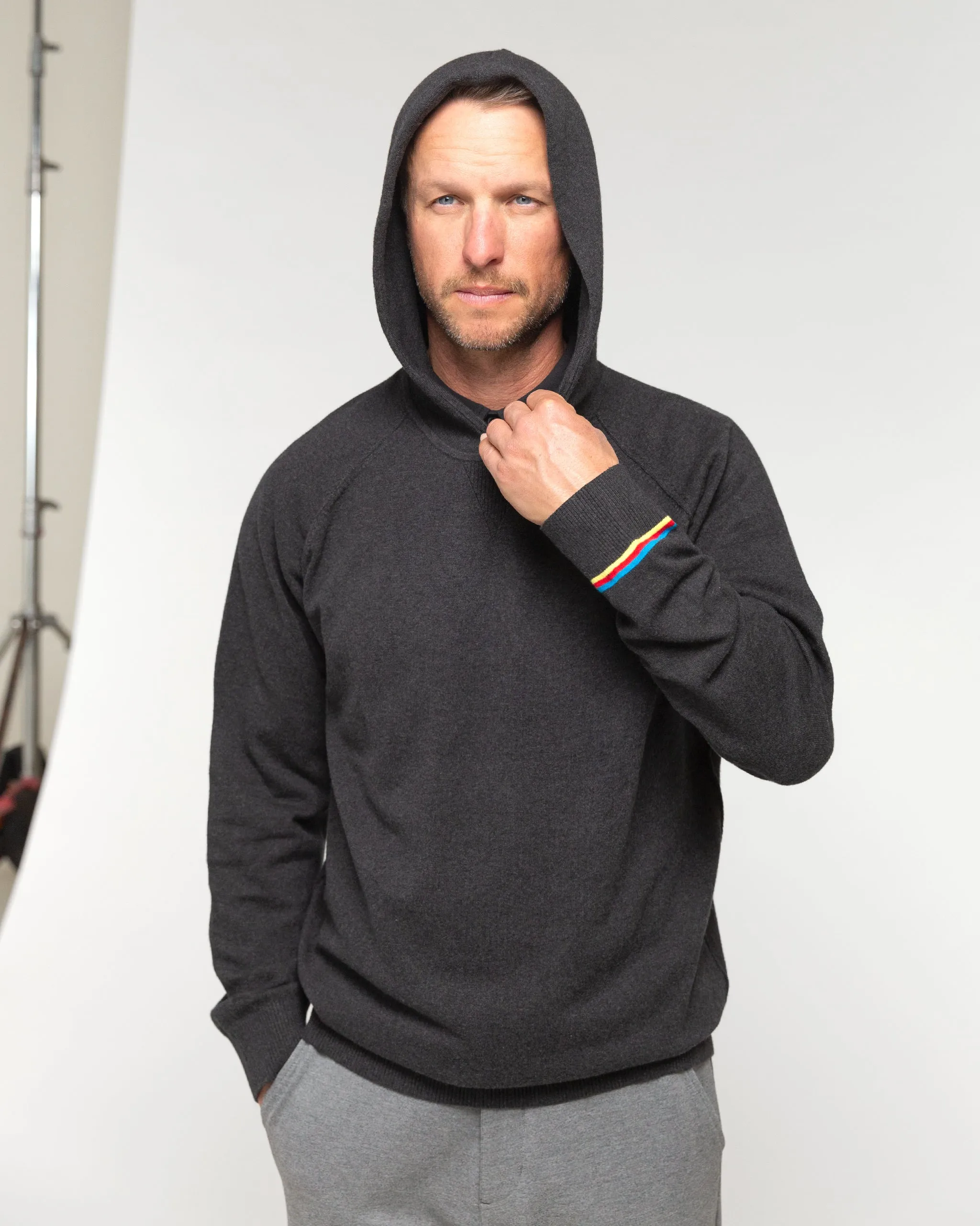 Miller Hooded Sweater | Heather Charcoal