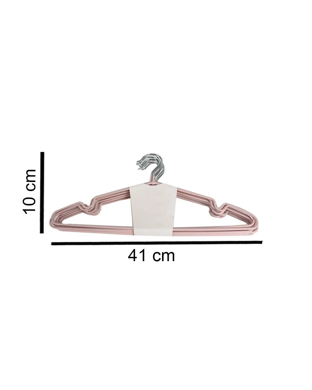 Modern Cloth Hanger, Peach, Iron, Set of 10