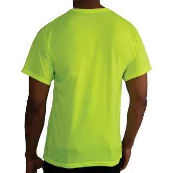 Moisture Wicking Pocket T-Shirt - Safety Green