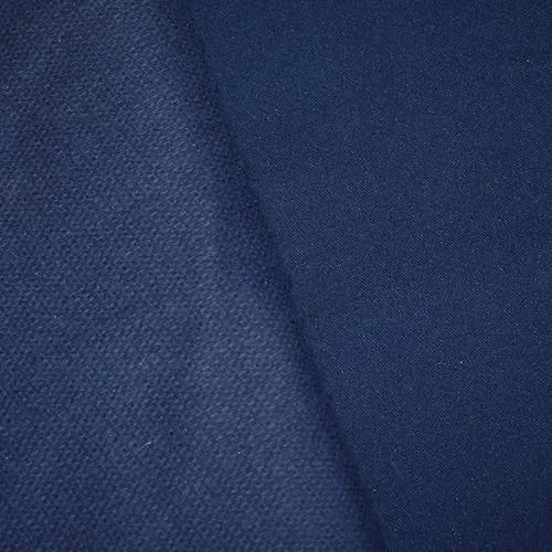 Mosaic Blue Wool Blend Doublewoven Jacketing Fabric