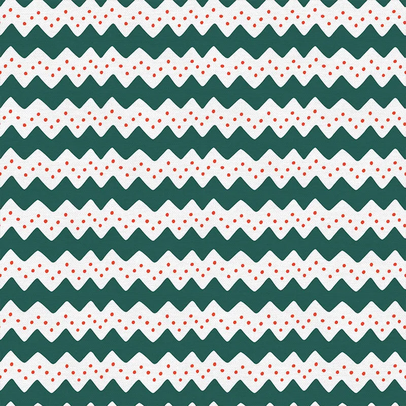 Nordic Knitting Ornamental - Green/White