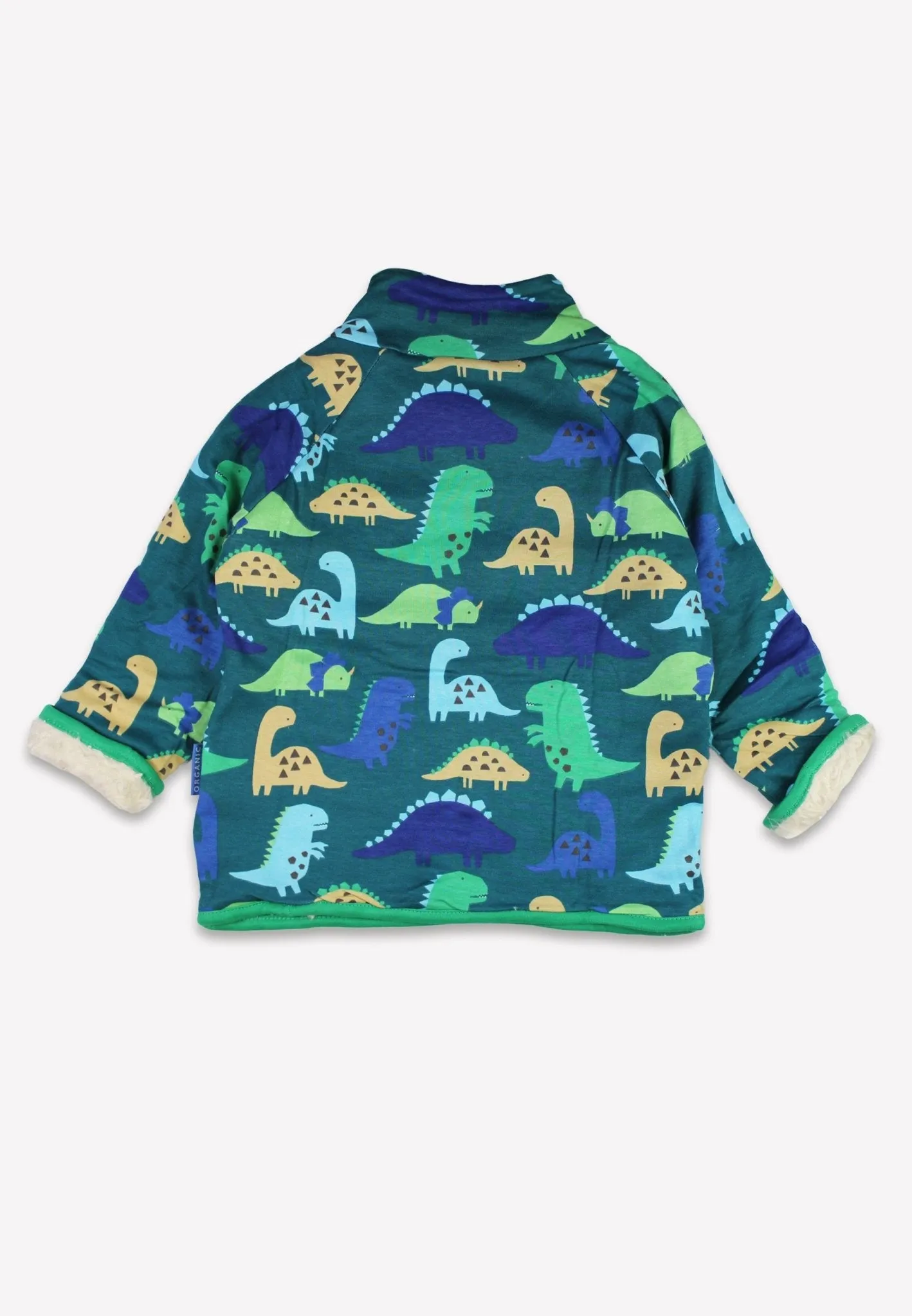 Organic Tonal Dinosaur Print Fleece Sweatshirt