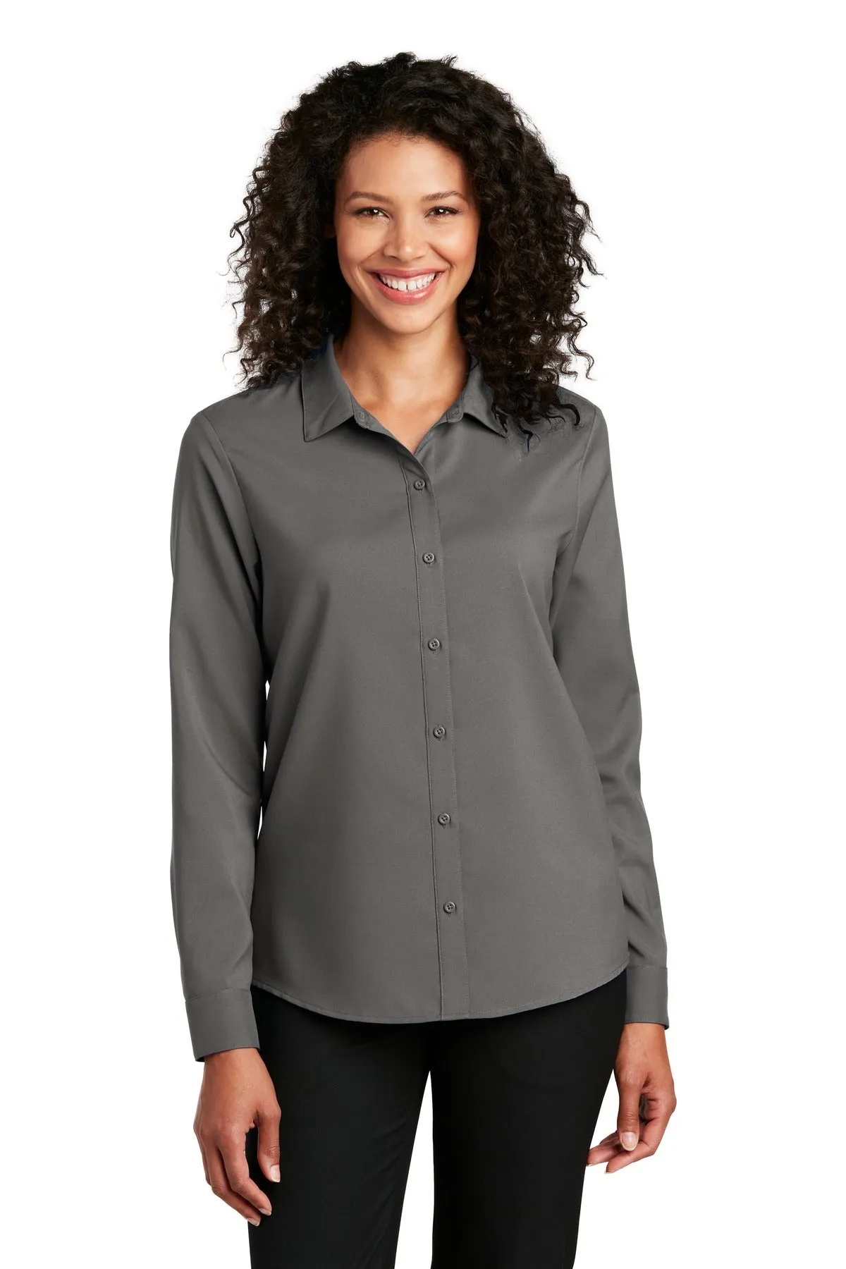 Port Authority Ladies Long Sleeve Performance Staff Shirt LW401