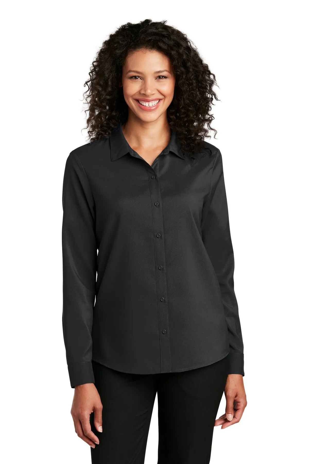 Port Authority Ladies Long Sleeve Performance Staff Shirt LW401