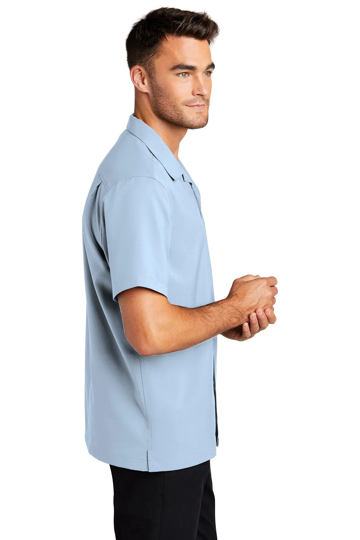 Port Authority Short Sleeve Performance Custom Shirts, Cloud Blue