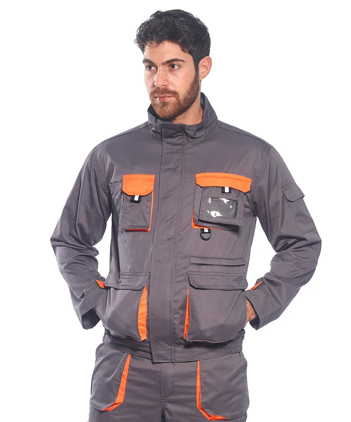 Portwest Texo contrast jacket (TX10) | Black/Grey