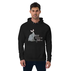 "BEST SPHYNX CAT DAD" UNISEX ECO HOODIE