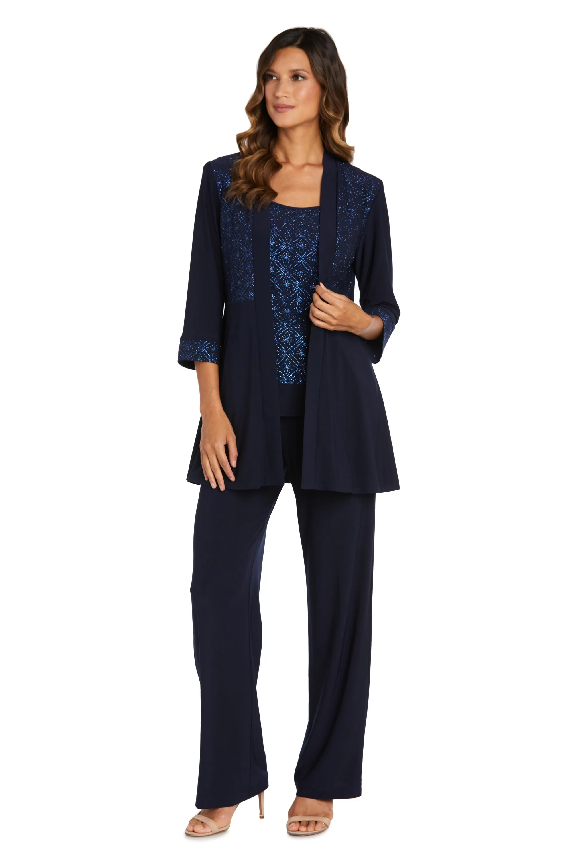 R&M Richards Women's Two-Piece Pant Suit