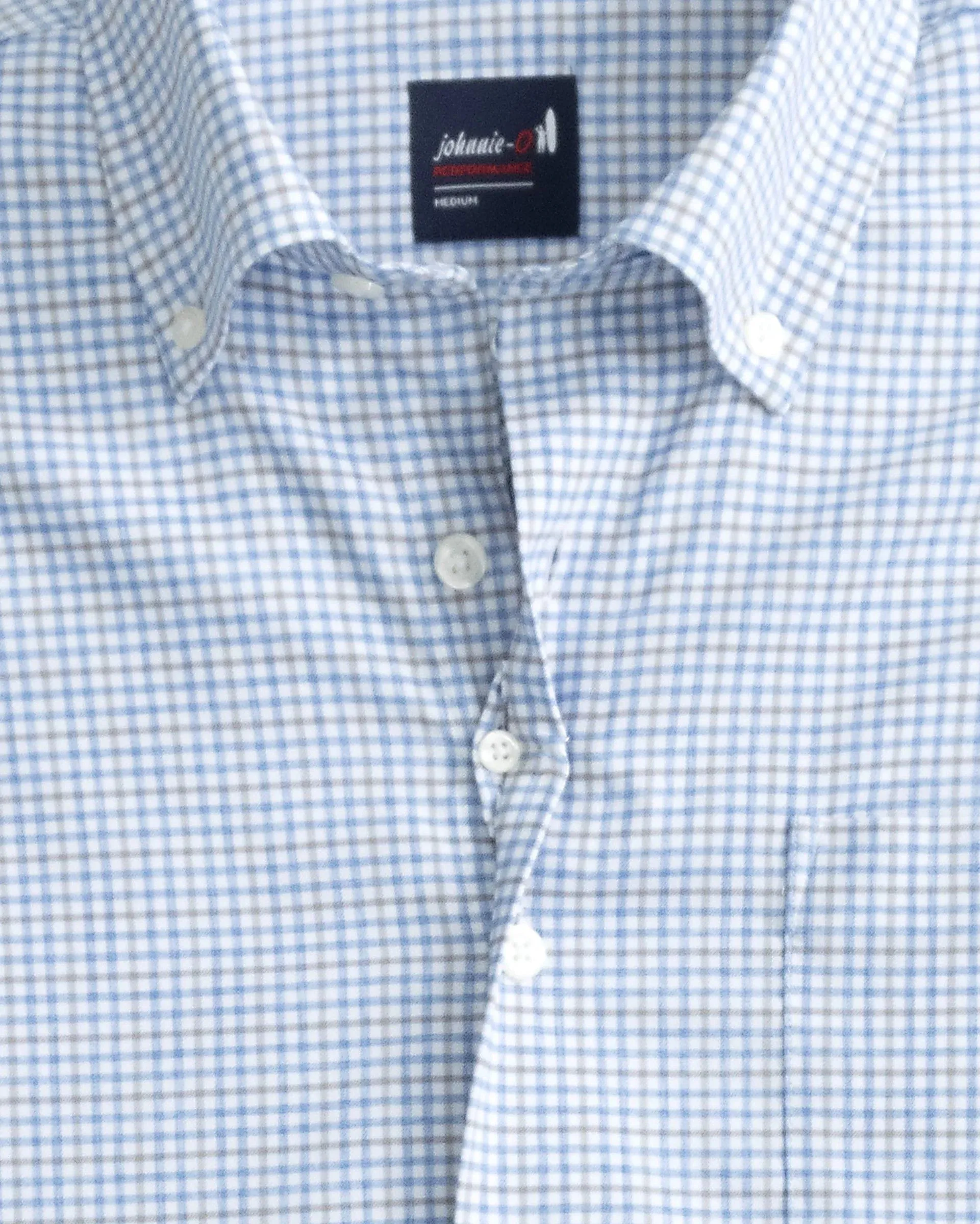 Shay Performance Button Up Shirt in Navy by Johnnie-O