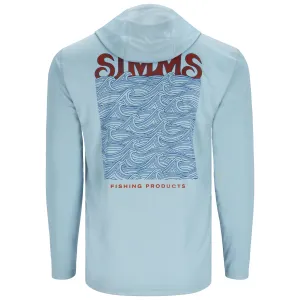 Simms Tech Hoody Artist Series Steel Blue / Simms Wave